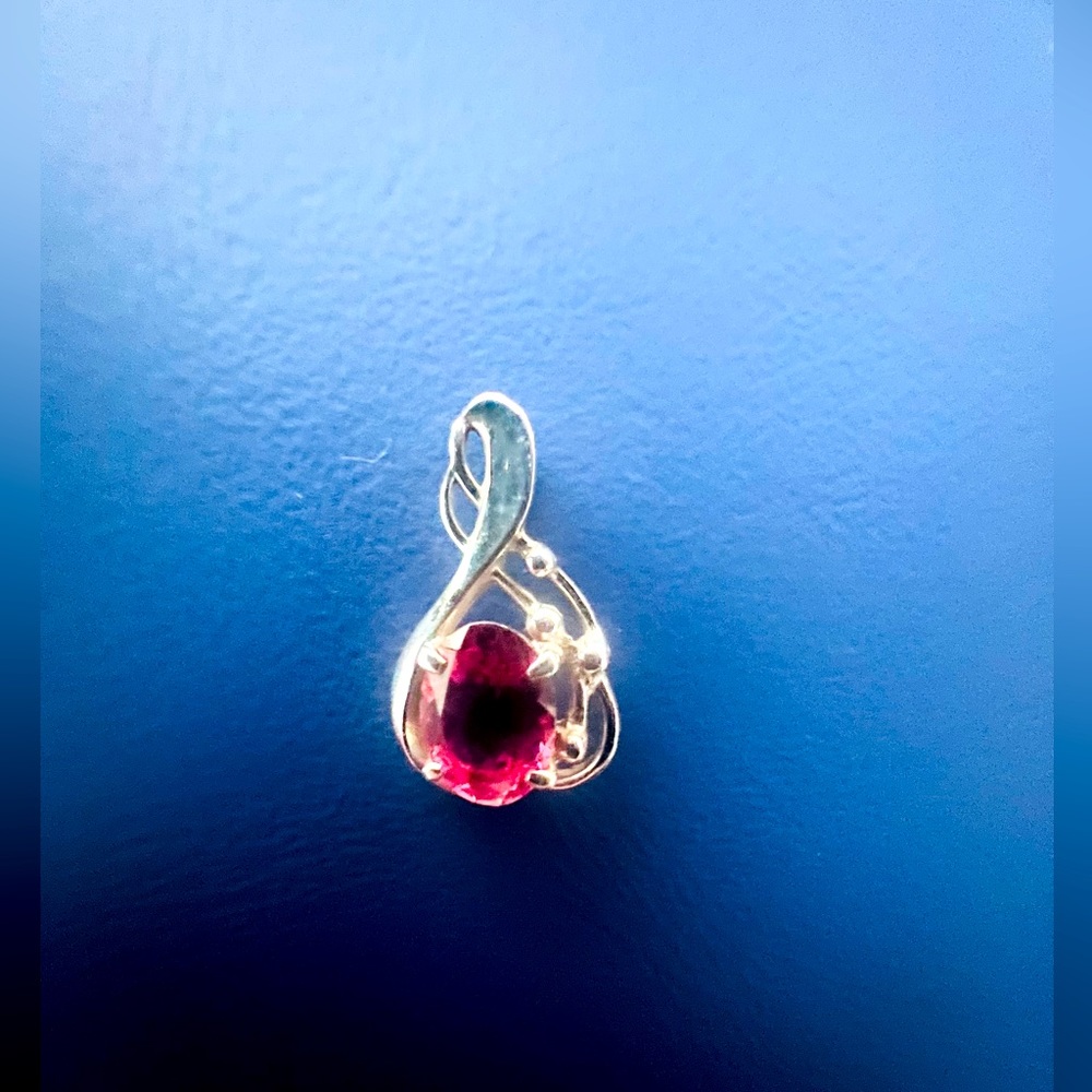 AUTHENTIC JAPAN PINK TOURMALINE PENDANT.